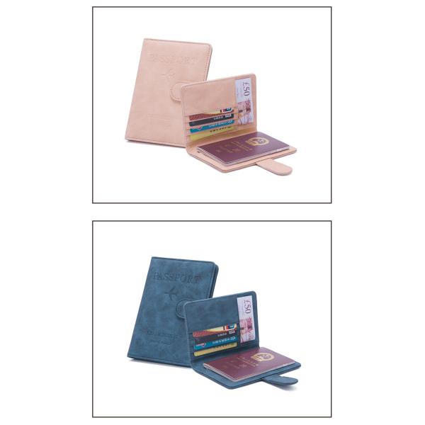 ANTI-THEFT NEW TRAVEL MULTI-FUNCTIONAL PASSPORT TICKET DOCUMENT PROTECTION CASE RFID BUCKLE CARD BAG