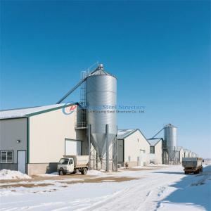 Poultry Farm Steel Structures , Q235 Q345 Steel Cattle Buildings