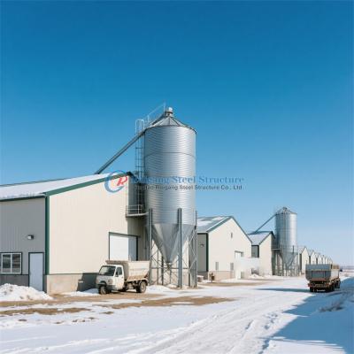 Poultry Farm Steel Structures , Q235 Q345 Steel Cattle Buildings