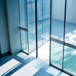 Chic Laminated Finish Tempered Safety Glass Doors Panel Available