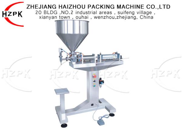 50-500ml Semi Automatic Filler , High Viscosity Filling Machine 1 Years Warranty