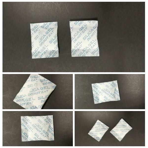 Silica Gel 3g Desiccant Drying Packet Round Granular Appearance , 99% Purity