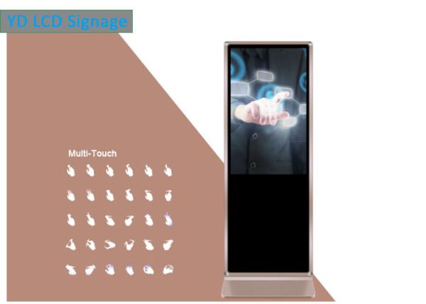 49 Inch Indoor Floor Standing Advertising Lcd Touch Screen Digital Signage Totem Kiosk Remote Control Wifi Android