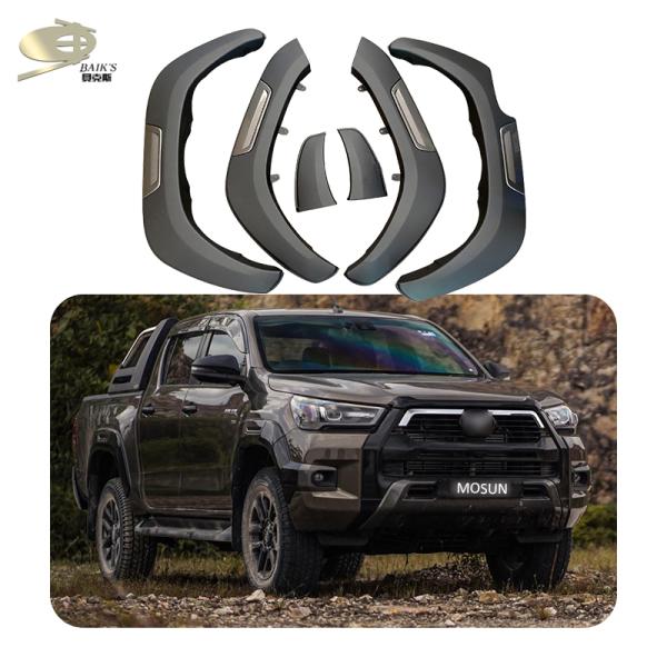 2.5mm Thickness Car Fender Flares For Hilux Revo Rocco 2021