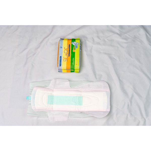 Highly Breathable Night Use Sanitary Napkin Skin Friendly  Soft Pads For Periods 28.3cm
