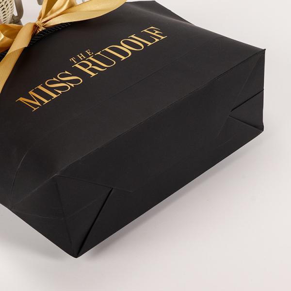 Creatrust Art  China Washable Brown Black Logo White Handle Bread Yiwu Mini Candy Kraft Paper Bag With Ribbon