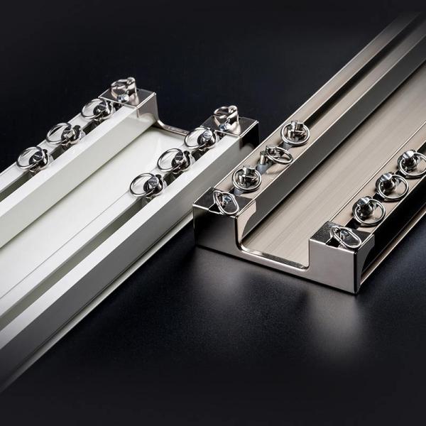 100mm Aluminium Ceiling Double Curtain Rail Track Heavy Duty