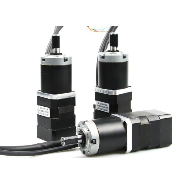 Geared 48V 4000RPM 26W 42mm Brushless DC Gear Motor  With Encoder