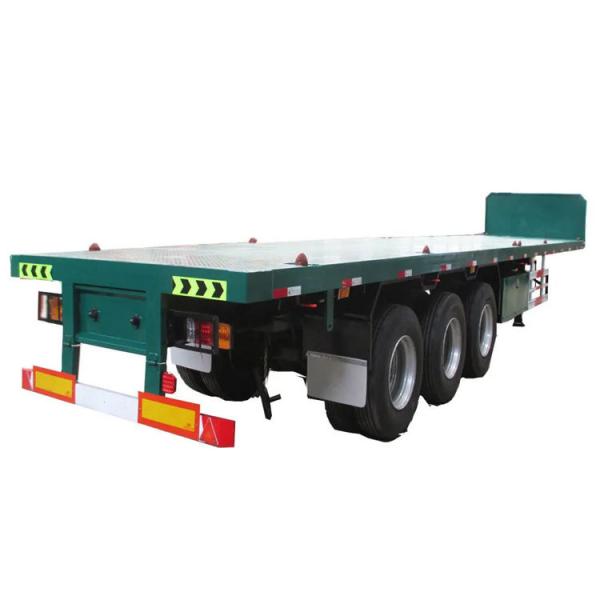 Steel Platform 40ft Flatbed Trailer with Gooseneck and Fuwa/BPW Axles in High Demand