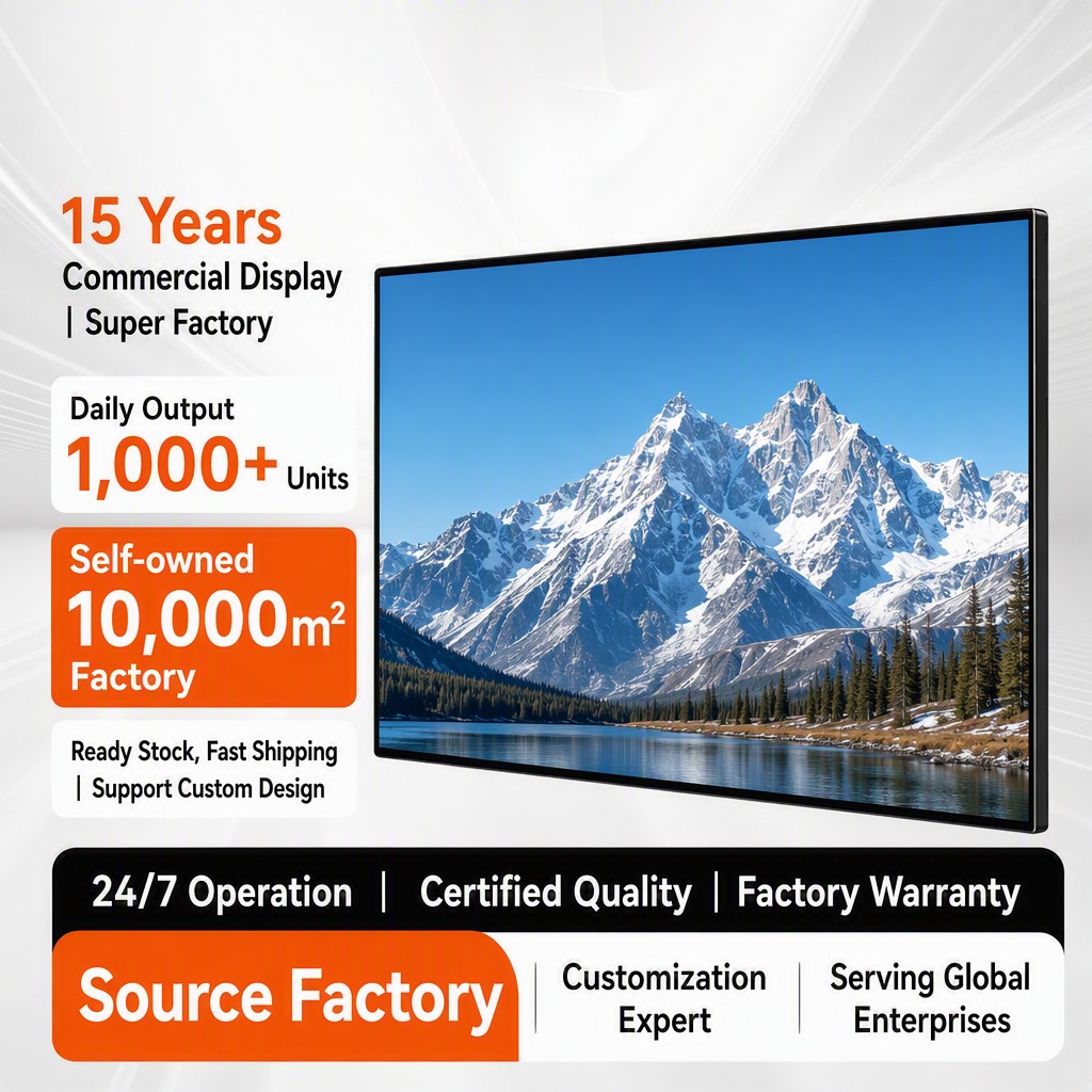 85 Inch Commercial LCD Monitor With Animation Medical Grade Security Display