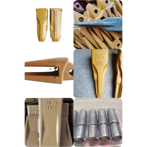 Dents de seau de la pelle en acier moulé 205-70-19570 Dents de roche Komatsu PC200