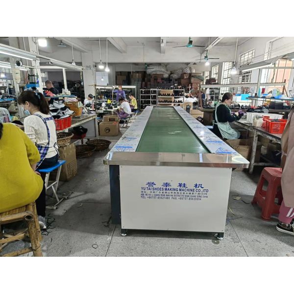 Shoe Making Assembly Activation Cementing Line with Working Speed of 0-3000mm/minute and Customized Stainless Steel Build