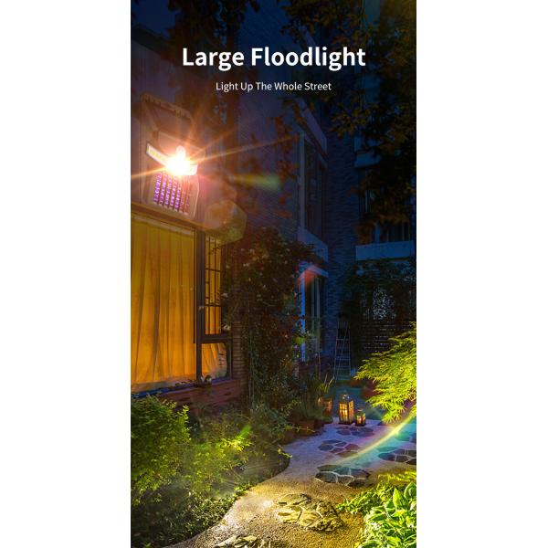 LED Solar Garden Wall Light 1000lm IP65 Waterproof PIR Motion Sensor Security Light