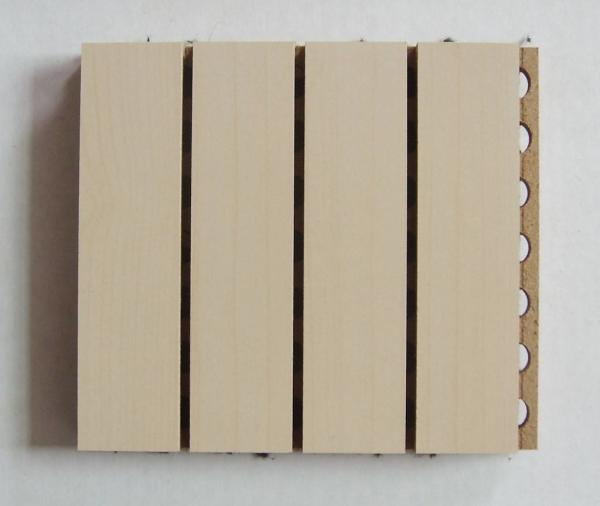 painel acústico sulcado de madeira da espessura de 18mm para a instalação fácil de Music Room
