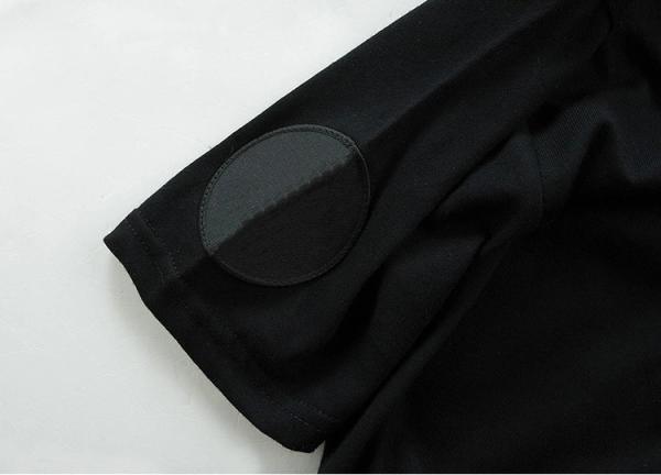 Army Green / Black Mens Trendy T Shirts Plain Dyed Technics With Hem Two Strap