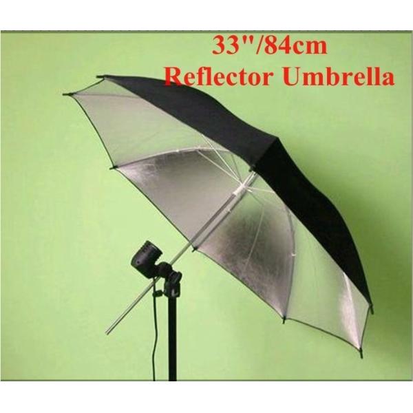 33"Black / Silver Umbrella for Photo Studio Accessories