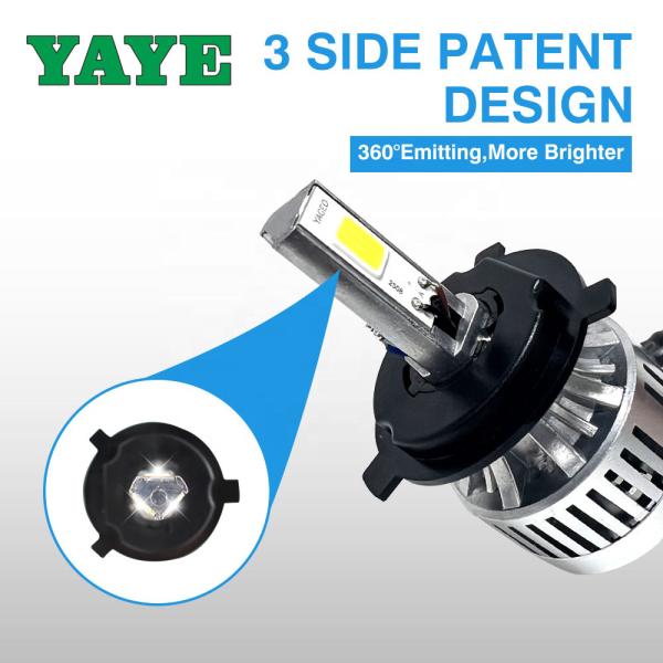 4500LM Luz más brillante del faro de la motocicleta IP67 H4 Luz baja alta