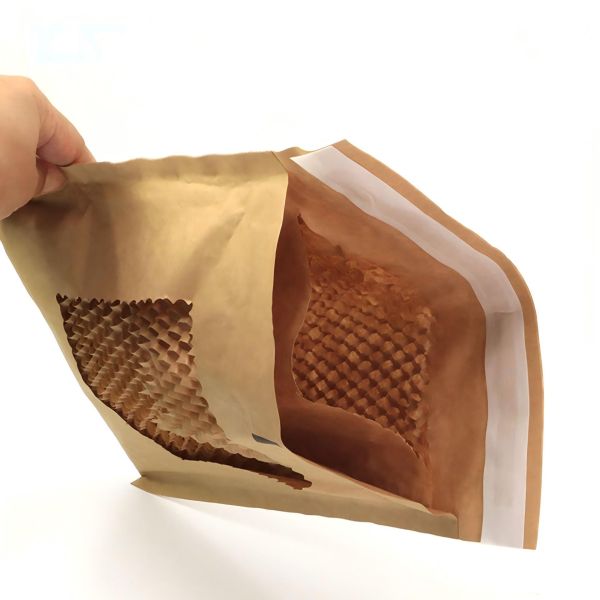 80+80+80 GSM Honeycomb Paper Bag Brown 25cm Honeycomb Paper Mailer