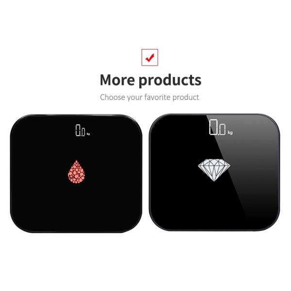 Household 3A Batteries Powered Electronic Bathroom Scale