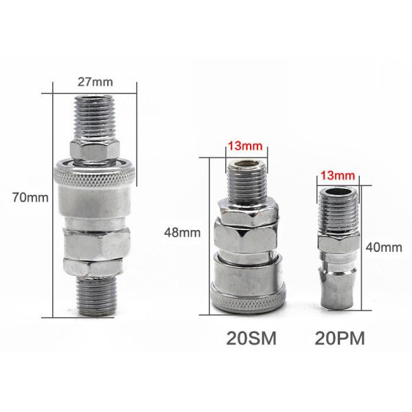 Type C Self Locking Air Pipe Connector / Pneumatic Pipe Connector Pp-30 Sm Sf Pm