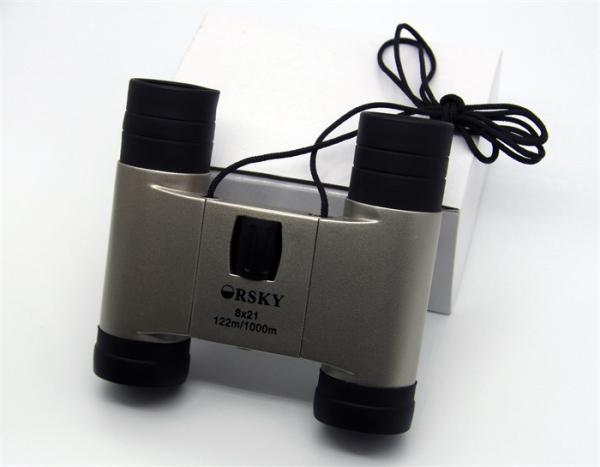 Champagne Binocular Prism Types 8x21 Natural Colors High Durability For Concert
