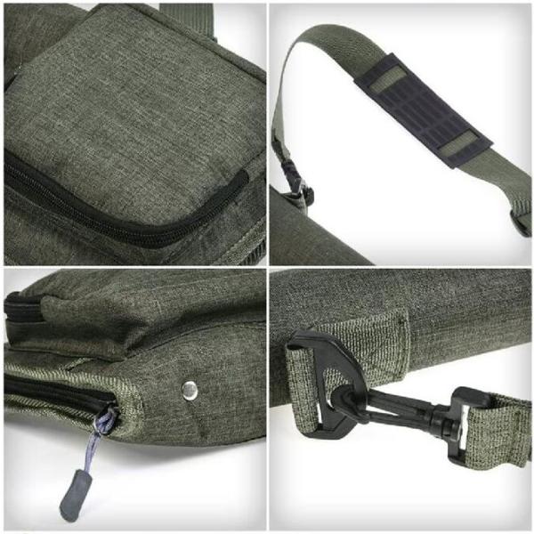 Портативные трубки хранения рыболовной удочки холста наматывают сумки организатора с плечевым ремнем