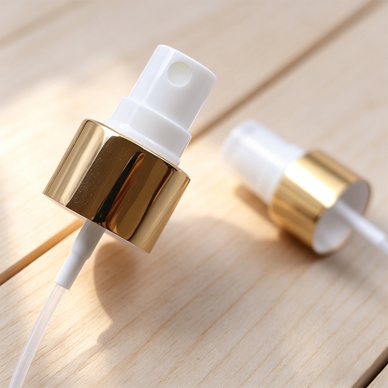 0.12ml Gold Aluminum-Plastic Pump Sprayer Perfume Mist For Bottle Cosmetic Packaging 24/410