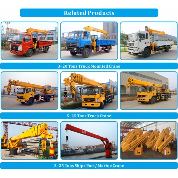 Small Telescopic Boom Mobile Crane 6 Ton Truck Crane With Self Made Chassis