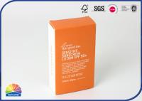 Caixas de papel dobráveis ​​montadas impressas em CMYK Embalagem de creme para xampu