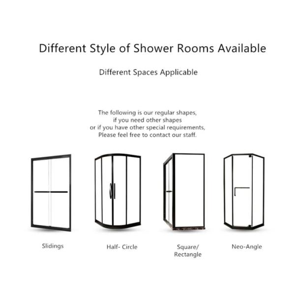 Bathroom Shower Bath Screens Glass End Panel Waterproof Bathroom Sheet Wall Paneling