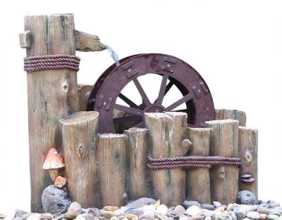 Water Wheel Decorative Outdoor Tiered Water Fountains Easy Install