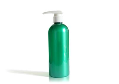 Lotion Boston Round Pump Bottles , Standard Capacity Green Lotion Bottle 500ML
