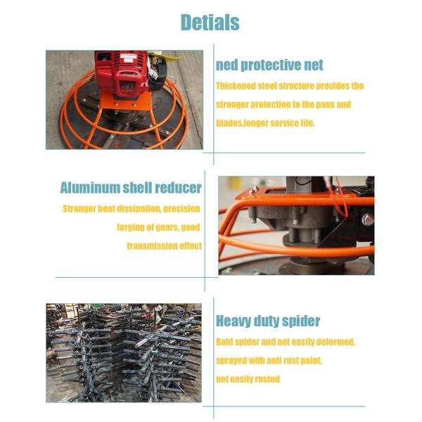 GX35 Gasoline Engine Concrete Resin Finish Smoothing Power Trowel Machine Suitable