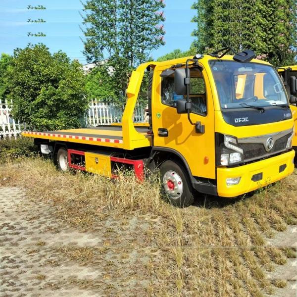 Duolika 4*2  Flatbed Trailer   One Tow Two Wrecker  Rescue Recovery Tow Truck