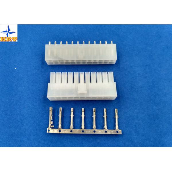 Double Row Wafer Connector PCB Borad In Connector 9A AC / DC With PA66 Material Housing