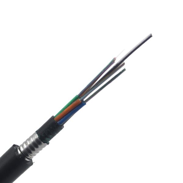 GYTA53 GYFTA GYTS53 GYFTS GYXTW 4 8 12 24 Core G652 Câble à fibre optique blindé souterrain UG