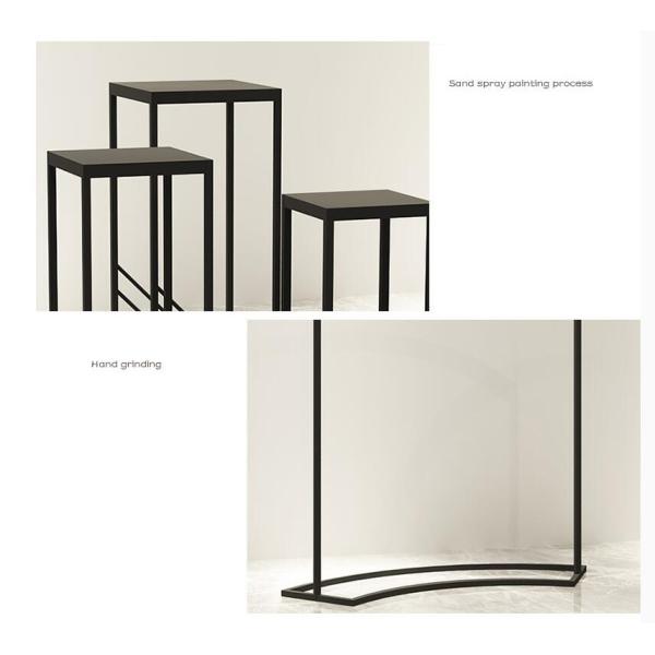 Customized Metal Flooring Retail Clothing Store Shelves For Supermarket