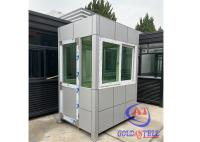 Cabina al aire libre portátil movible de la seguridad con los zócalos de trabajo de la fan del escritorio del tubo ligero