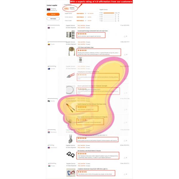 Cable en acier inoxydable de 250 pieds de long 1/8