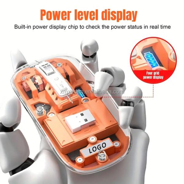 Programmable Wireless Gaming Mouse with RGB Backlight and Dual Mode Connectivity