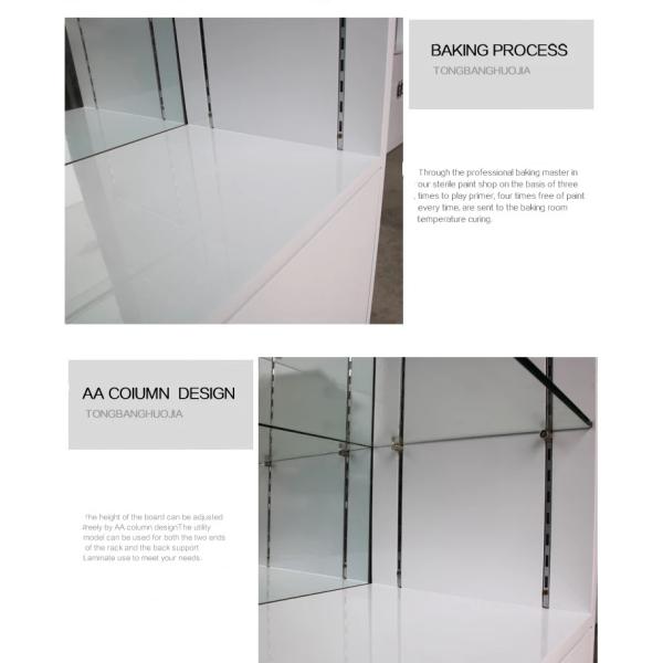 Подгонянный слой стекла стеллажей для выставки товаров медицины шкафов хранения фармации