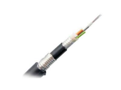 GYTA53 Single Mode Optical Fiber Cable 2-60 Core Stranded Loose Tube With Aluminum Tape