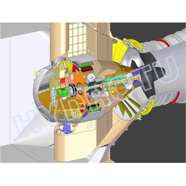 Turbina hidráulica del bulbo de la cabeza del agua baja, turbina tubular del agua