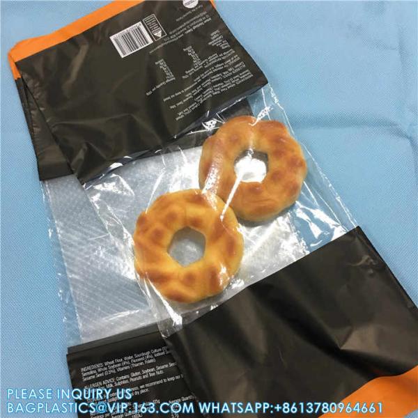 Biodegradable Recycle Food Bag For Packaging BOPP CPP PE Plastic Wicket Bags With Gusset Cellophane Bag