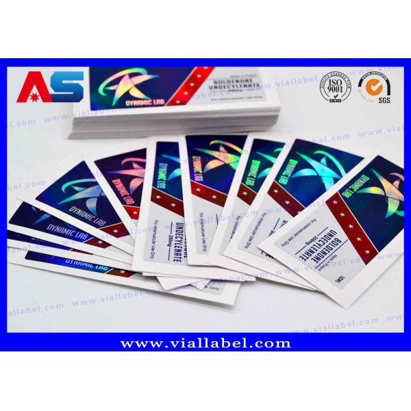 Vinyl Stickers Printing  Pharmaceutical Printing Of Peptide Propionate labels for 2ml vials