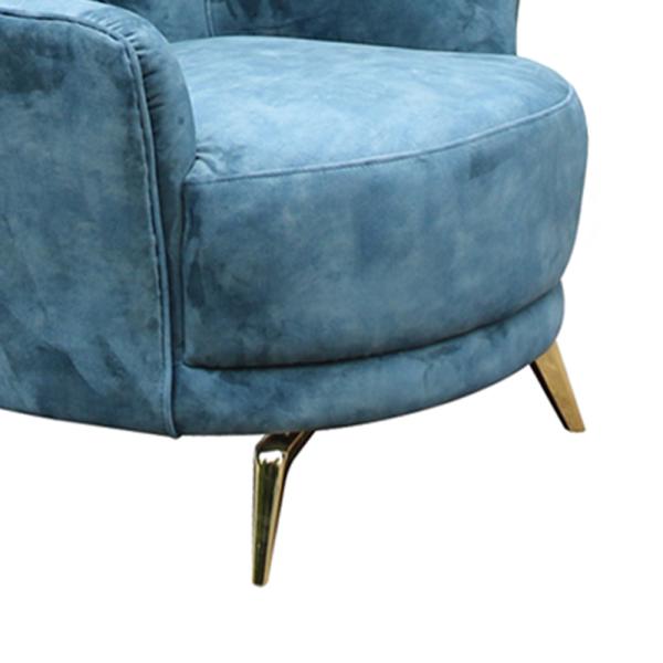 Multifunctional Modern Single Seater Chair Velvet Sofa Breathable