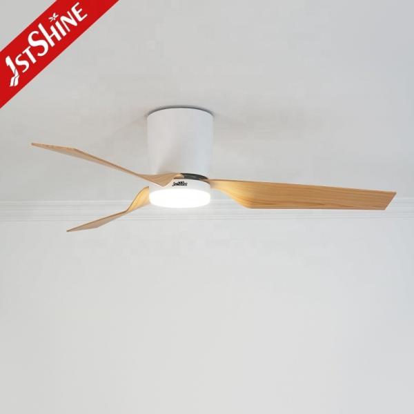 Ventilador de teto LED remoto de 52 polegadas com motor de luz de 3 cores dimmável Tipo DC cobre puro