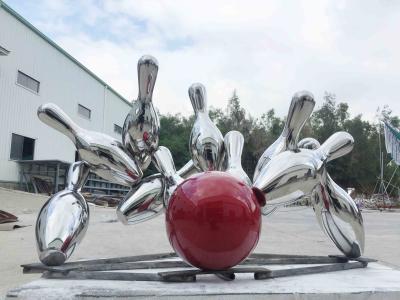 O grande jardim moderno do metal Ornaments a forma da bacia do boliches de aço inoxidável
