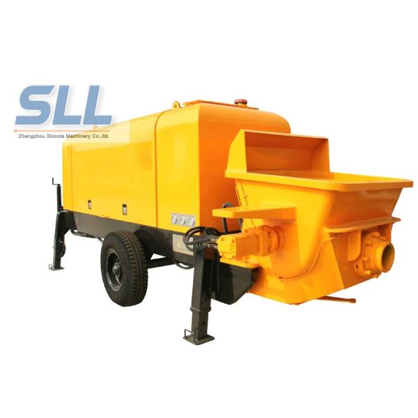 Energy Saving Stationary Concrete Pump Trailer For Construction 1 Year Warranty