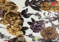 L'animal a imprimé le tissu de velours de polyester, matériel écrasé de velours pour la tapisserie d'ameublement